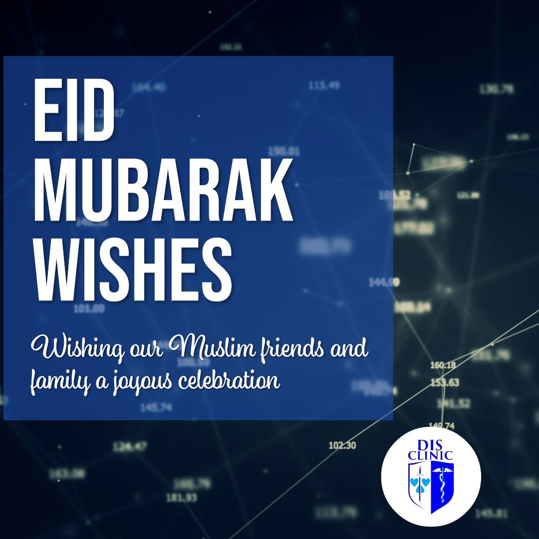 Eid Mubarak! 🌙 May this blessed day bring joy, peace, and love to your hearts. Wishing you all a wonderful celebration surrounded by loved ones. #disclinic 🕌✨ #EidAlFitr