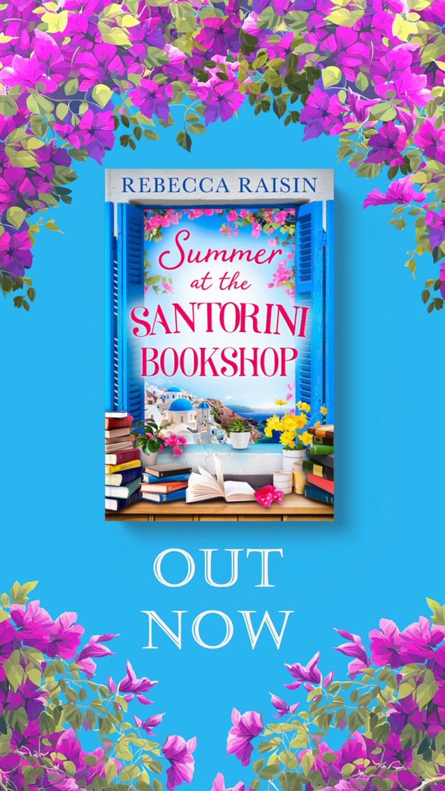 A very very happy publication day to @jaxandwillsmum! 🌞 The gorgeous Santorini Bookshop is now open🌞 and I can’t wait to see people fall in love with it🌺