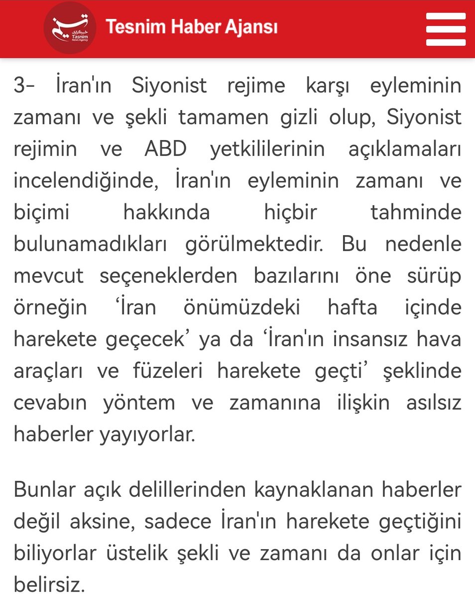 İran'ın işgal rejimine vereceği cevaba ve bunun üzerinden sosyal medyada yapılan algı operasyonlarına ilişkin önemli bir analiz. Mutlaka Okuyun tn.ai/3066598