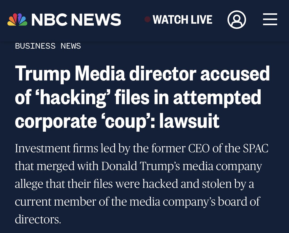 Anyone who does business with Trump or invests in his businesses despite his very long track record of fraud, deception and failure is an idiot. cnbc.com/2024/04/10/tru…