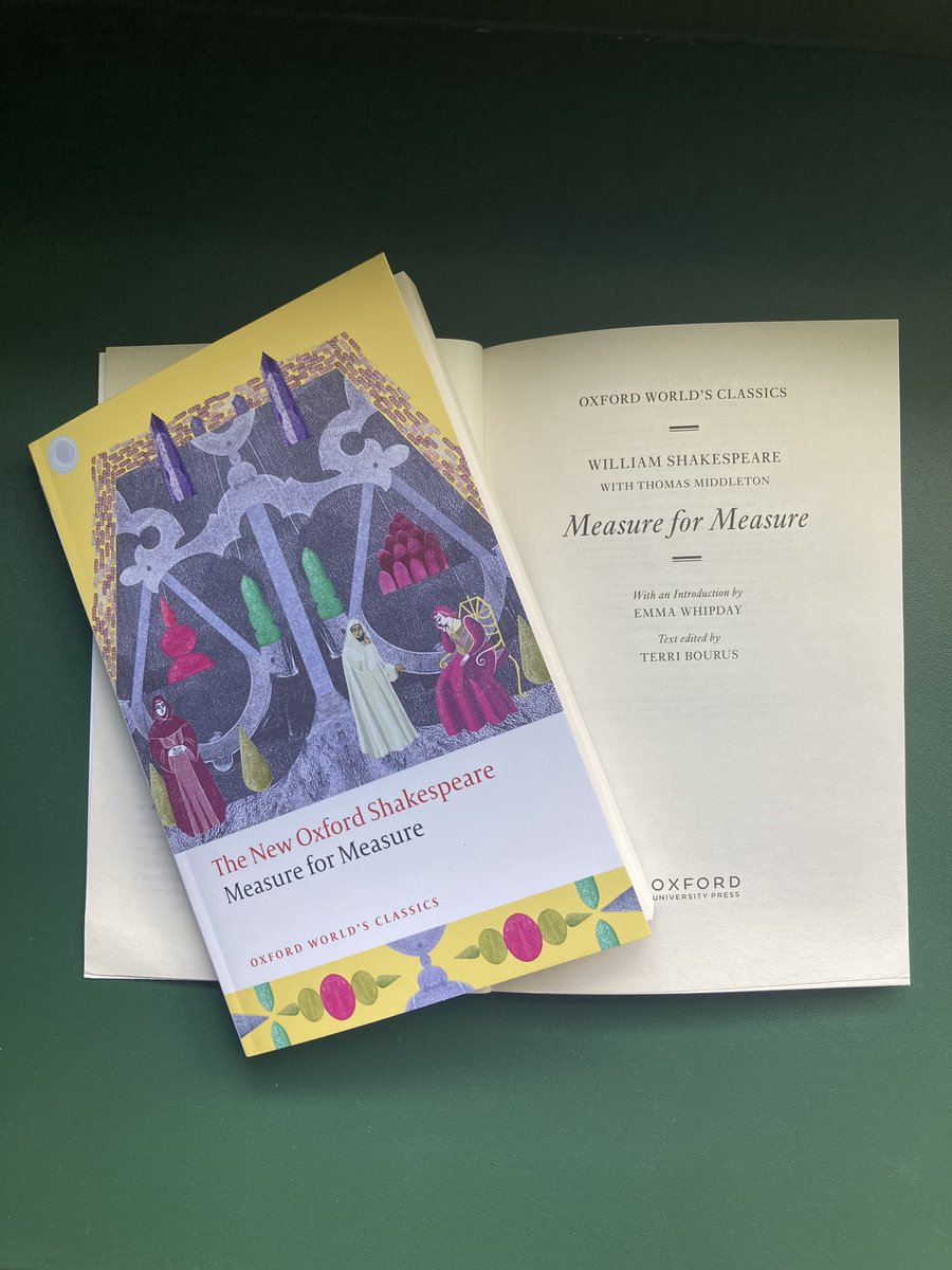 I am SO RIDICULOUSLY proud that my new intro to Measure for Measure for @OWC_Oxford is out today!! I became obsessed with this play as an A Level student – 18 years later, Shakespeare's exploration of power and female silencing is discomfortingly relevant in a post-#MeToo world.