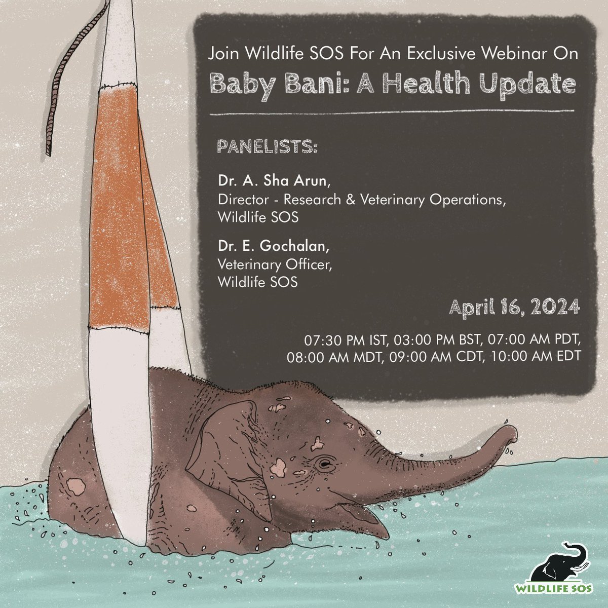 We are incredibly grateful for the overwhelming response! But there’s still much more for us to do and we need your continued support! Don’t miss our first of its kind webinar on ‘Save The Elephants Day’ on Tuesday, 16th April, with esteemed veterinary experts as they discuss…