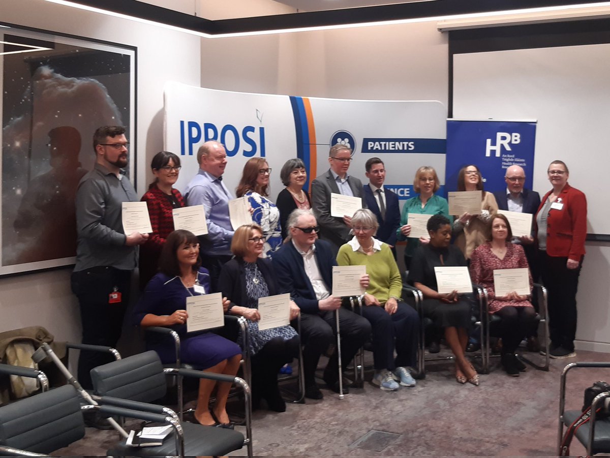 Delighted to be at the @IPPOSI Graduation & #PPI in Practice in the Irish #HealthServices event today & marking @HSEResearch new collaboration on #PPI #Health #SocialCare #Research #Ethics trainings for #RECs Congrats to all involved today 👏🏼👏🏼👏🏼