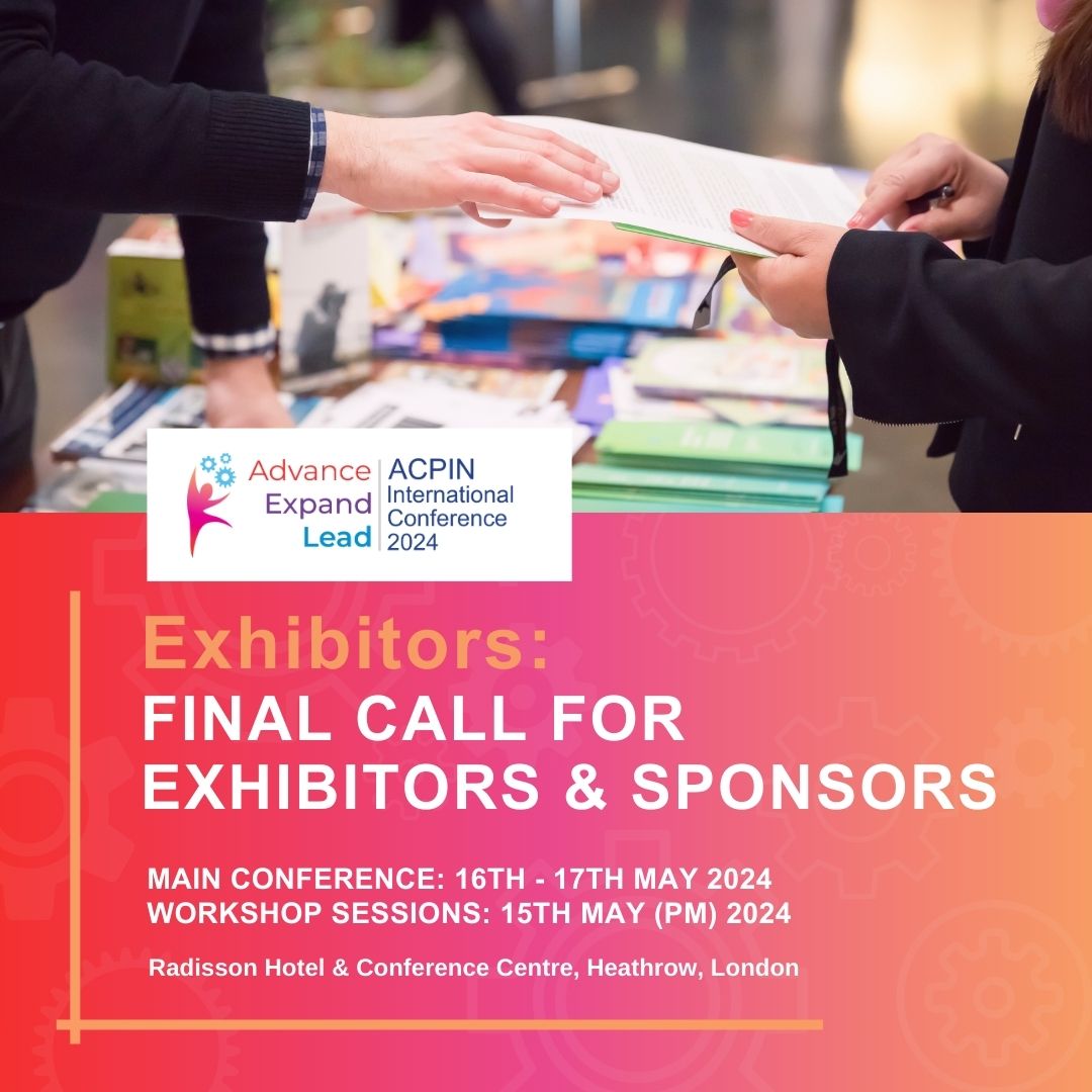 This is our final call for any companies keen to benefit from exposure to our 250+ confirmed delegates. Take a look online: acpin.net #ACPIN2024 #neurophysio #neurology #physiotherapy #ExhibitorOpportunity #SponsorOpportunity