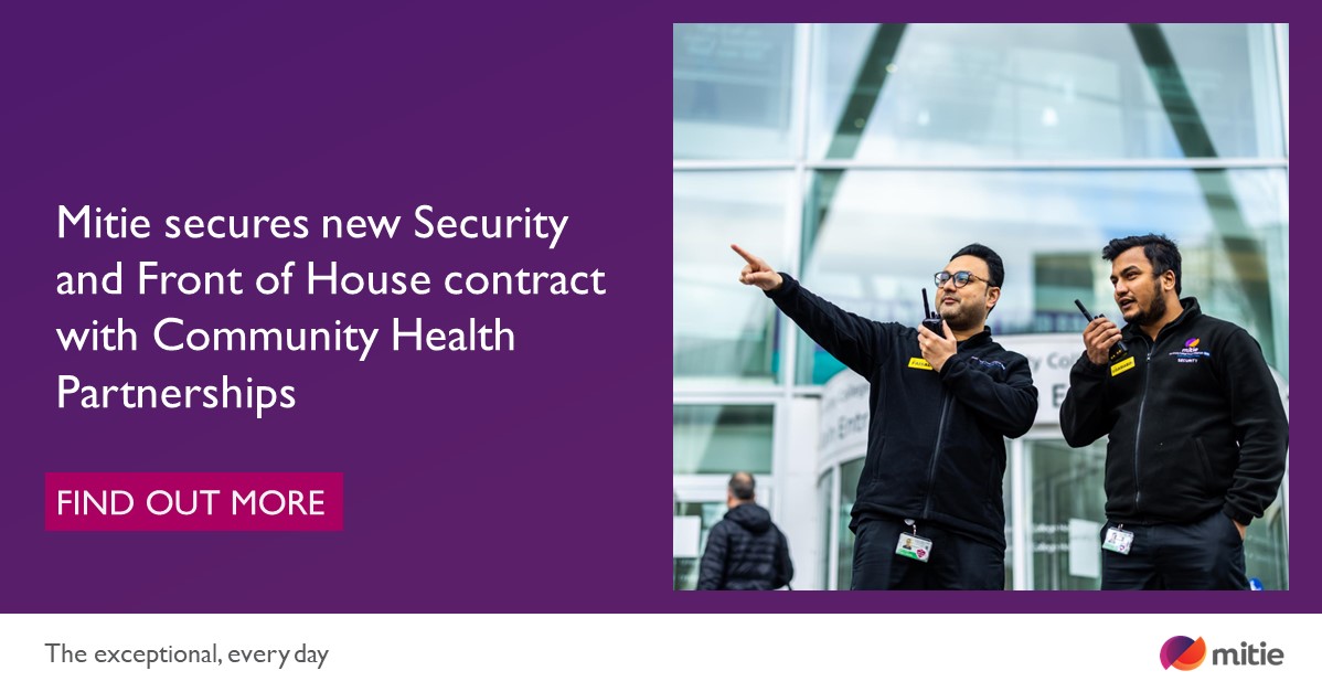 We’re pleased to have secured a new contract with @chp_estates, for 5 years to deliver security and front-of-house services at 251 sites across CHP’s portfolio in England including health and primary care centres, and community hospitals. Find out more > mitie.com/all-services/s…