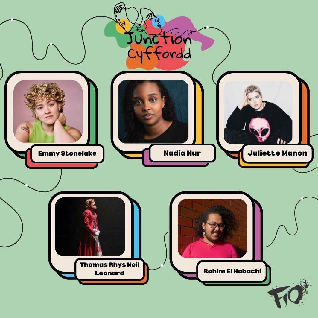 🌈✨ Meet the Visionaries of JUNCTION/CYFFORDD 
Thrilled to announce our digital filmmaking project spotlighting Welsh, LGBT+, and Global Majority stories! 🎥
We've commissioned five incredible creatives for this journey in Welsh cinema. #JUNCTIONCYFFORDD #WelshFilm