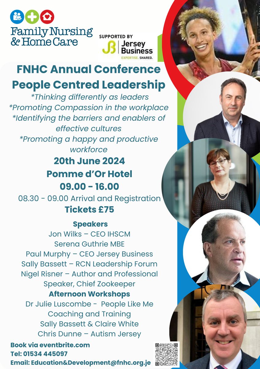 2024 CONFERENCE TICKETS NOW ON SALE! Tickets now on sale for our People-centred Leadership Conference on Thursday 20th June. We have an impressive line up of speakers from Jersey and the UK and we look forward to seeing you there! Book via Eventbrite eventbrite.co.uk