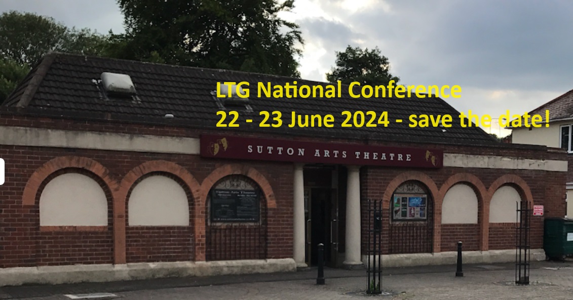littletheatreguild.org/ltg-national-c… Information about the 2024 LTG National Conference 22 - 23 June to be held at Sutton Arts Theatre is now published on the LTG Website at the link above. Check out the programme and speakers and sign up to what promises to be a great event.