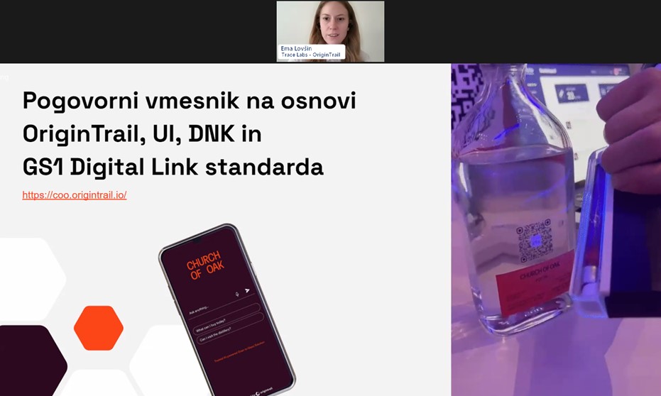 How can #AI leverage verifiable data for improved #traceability & enhanced consumer engagement? In a @GS1Slovenija webinar, @TraceLabsHQ's @ema_lovsin showcased the power of @origin_trail & @gs1 data standards to ensure information verifiability for both humans and machines.