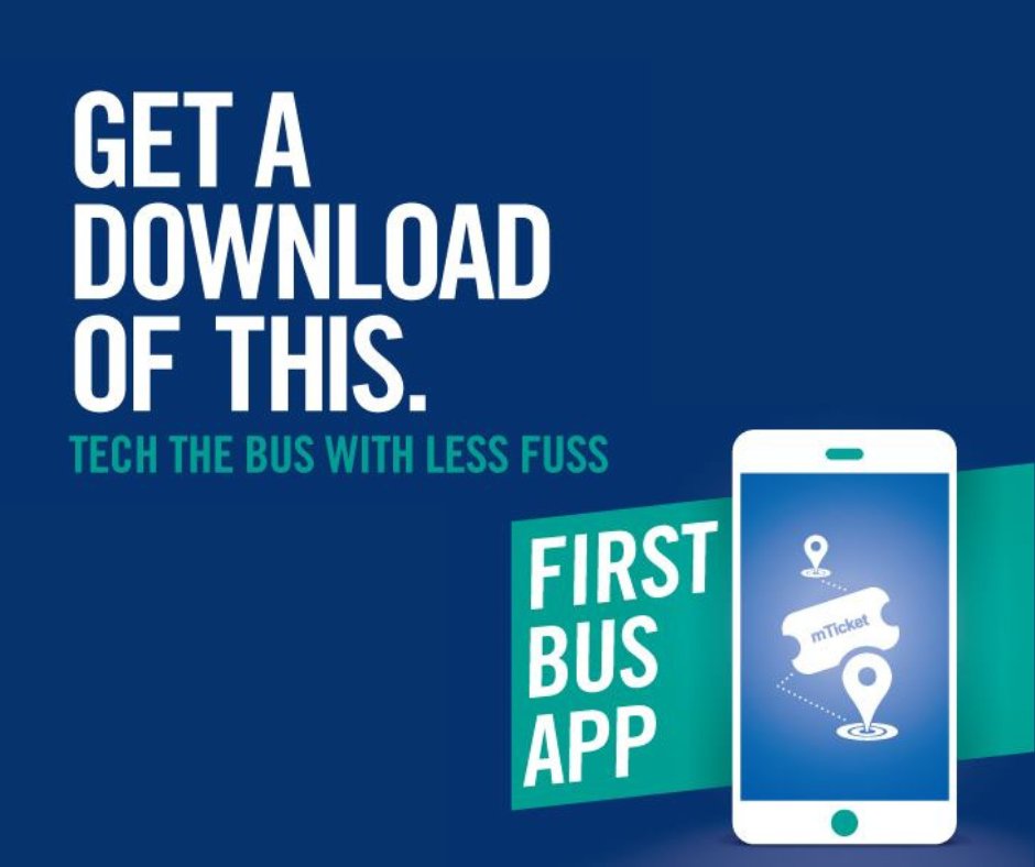 Make travelling easy with the First Bus app! ◾ Buy and store your tickets ◾ Find the closest stop and services ◾ See bus routes and track your bus to your stop ◾ Live chat with our customer service team Download our free app today! Visit: bit.ly/FirstBusapp