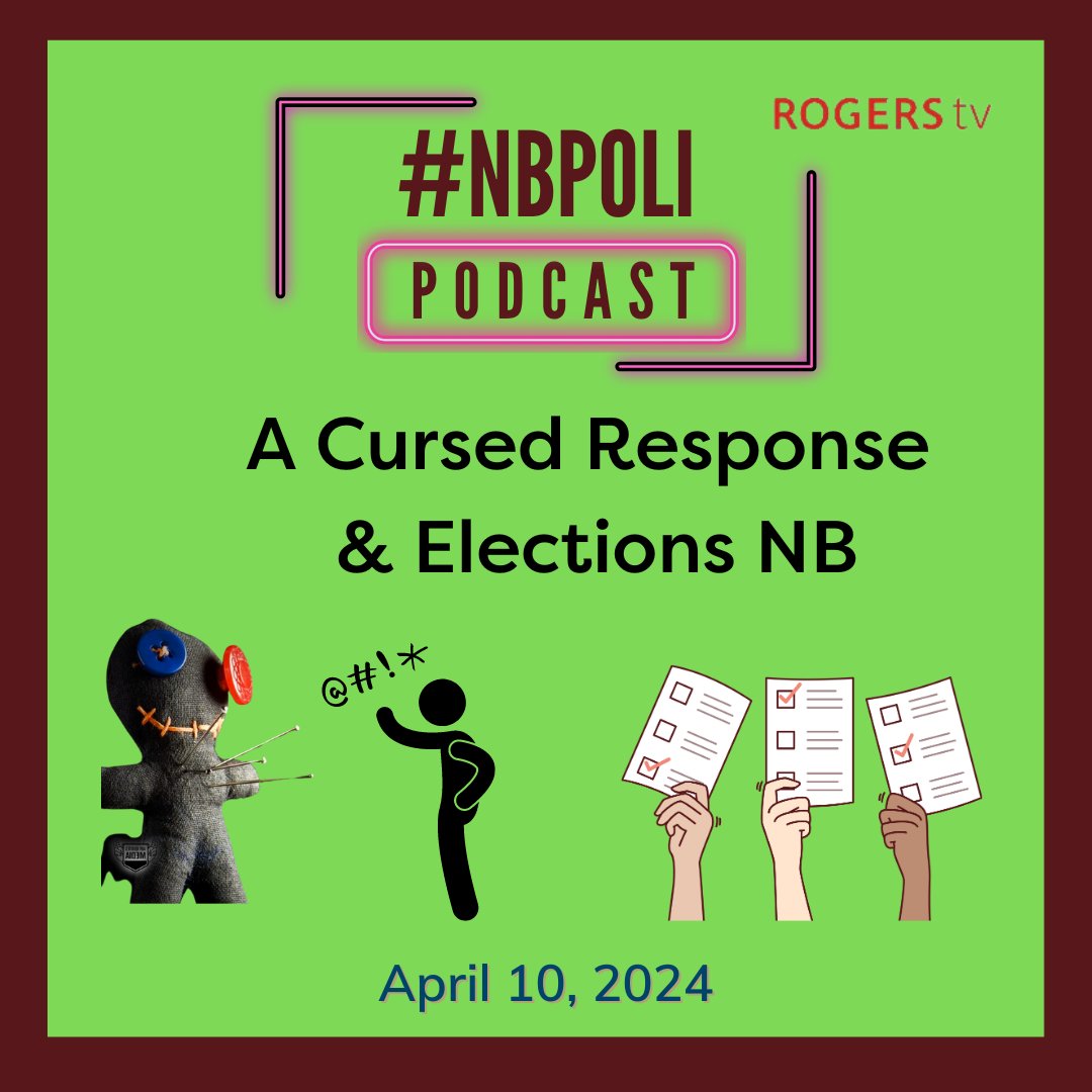 We are out of the gate early this week #nbpoli pod listeners. We've got an interview with Elections NB returning officer Carl Killen at the top of the hour and we will bring you a segment from the @CurseOfPolitics panel that we will also respond to.