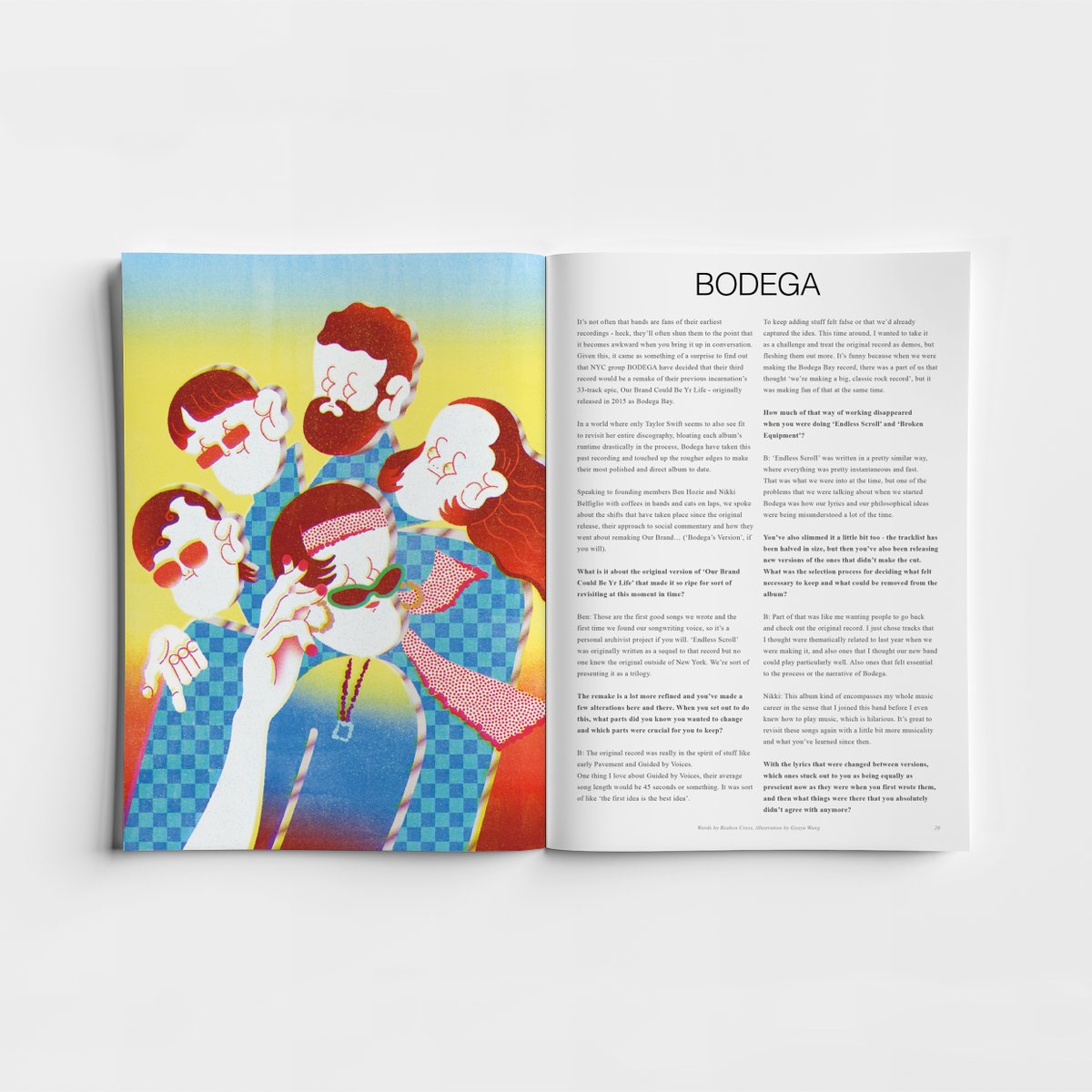 in the latest issue of <a href="/SoYoungMagazine/">So Young Magazine</a> I spoke to the incredible BODEGA (<a href="/ChrysalisRecs/">Chrysalis Records</a>) about 'Our Brand Could Be Yr Life' - the third album from the Brooklyn band that is reborn tomorrow

get yrself a copy of the mag here: shop.soyoungmagazine.com/product/so-you…