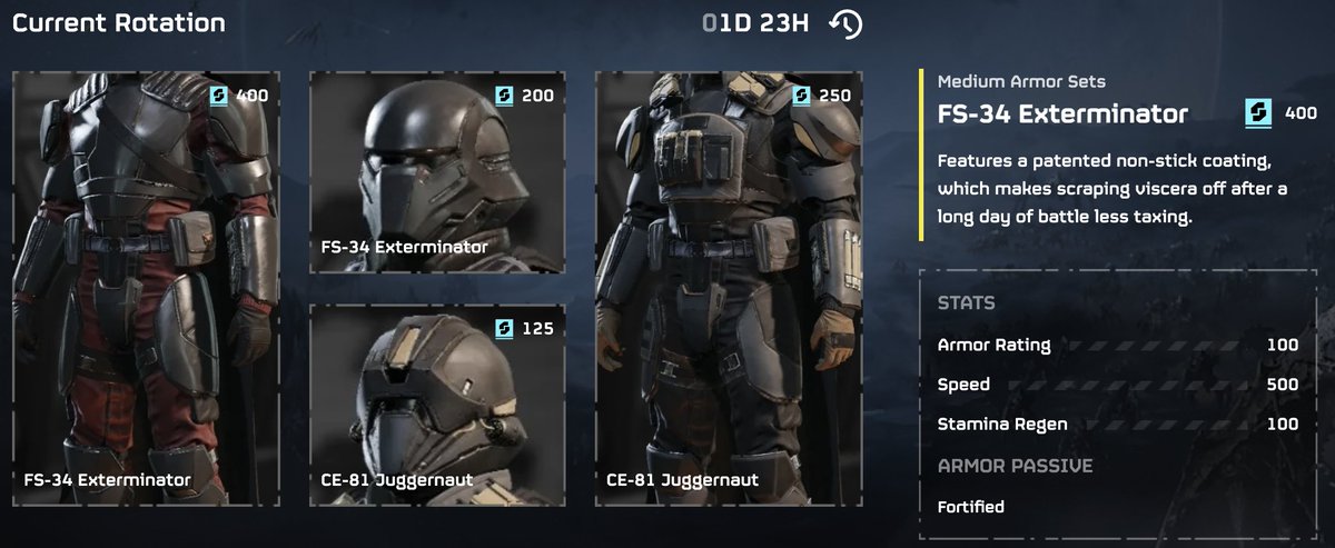 helldiversgg's tweet image. Helldivers 2 Superstore Rotation 4/11/24
- FS-34 Exterminator
- CE-81 Juggernaut
Nothing new yet with this update 😢
#helldivers #Helldivers2