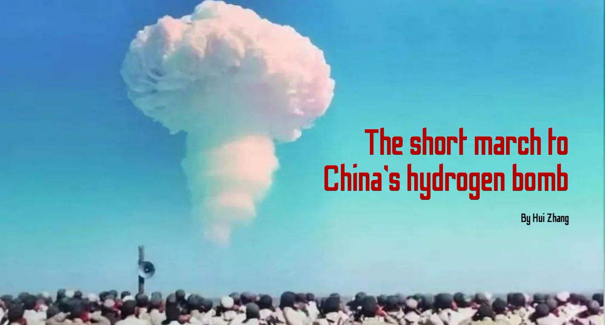 @warstudies @KCLSecurity Read the full @BulletinAtomic story: The short march to China’s hydrogen bomb Text by Hui Zhang Edited by @francoisdm Design by @ThomasGaulkin Illustrations by @erik_english, @ThomasGaulkin, and @francoisdm With contribution by Nicola Leveringhaus thebulletin.org/2024/04/the-sh…