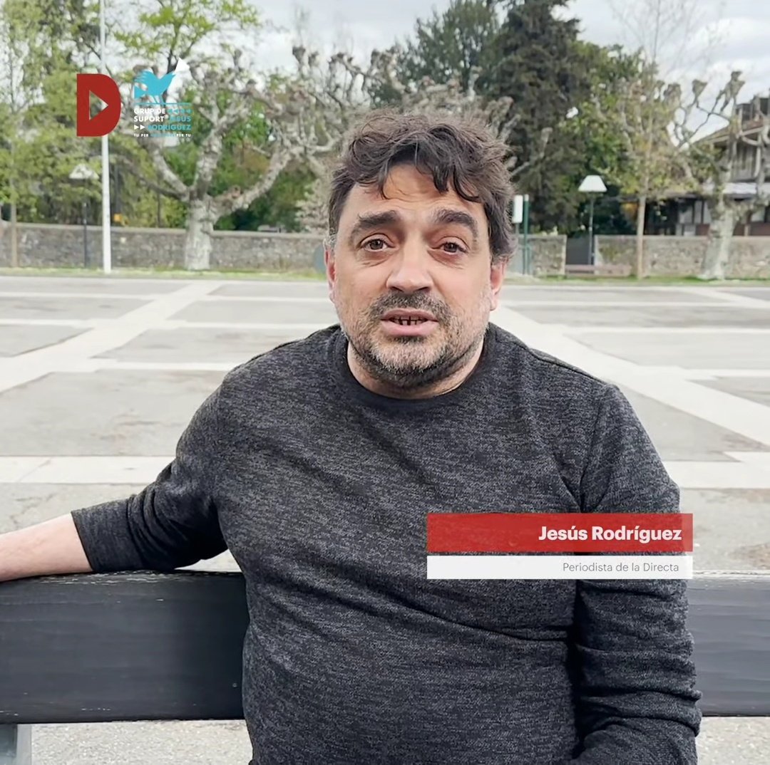 JusticiaBrian's tweet photo. 📢#JesusRodríguez és el periodista que va descobrir, investigar i publicar la mort sota custodia policial de @mossos del jove #BrianRios a #Rubicity.
✊🏽Tota la nostra solidaritat amb @La_Directa i amb ell que està a l'exili per una imputació per #Terrorisme.
Et volem a casa! https://t.co/Zay1Tg9Mgi