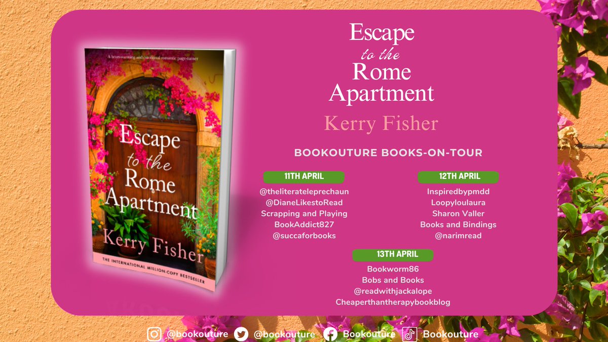 #womenfiction #blogtour #excerpt Happy pub day to Escape to the Rome Apartment by Kerry Fisher @KerryFSwayne @bookouture danzasullacqua.wordpress.com/2024/04/08/esc… #netgalley