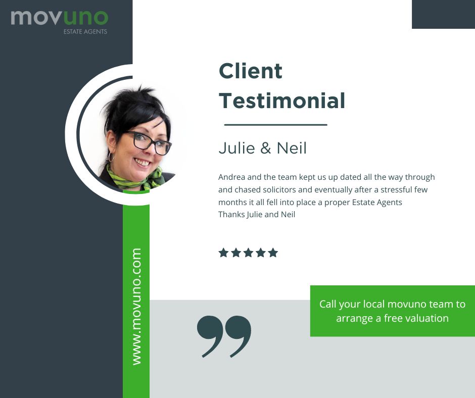 🥳Client Testimonial🥳

Once again our brilliant Movuno team have provided a stress-free service to our lovely customers.

Thank you Julie &amp; Neil for your kind words!