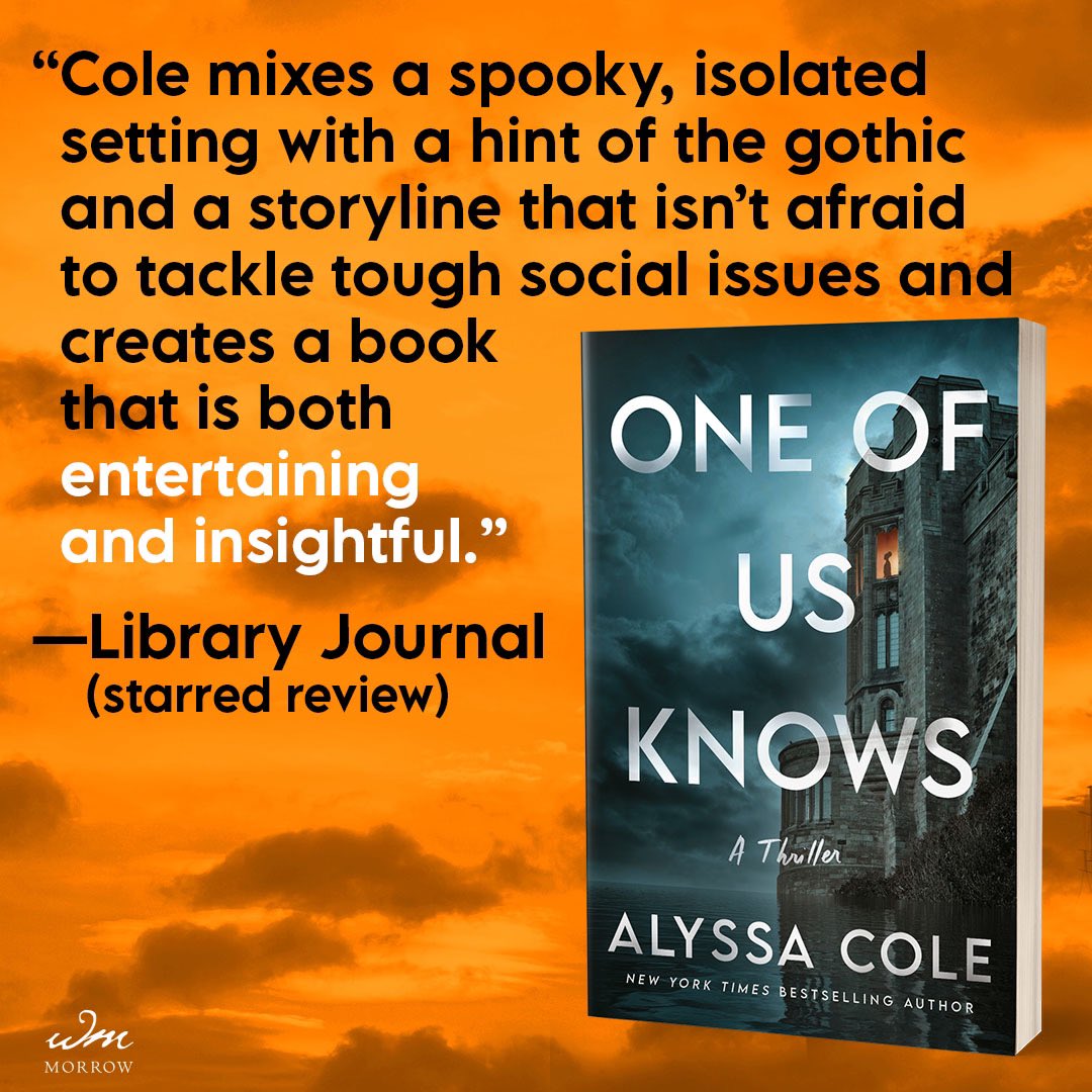 ONE OF US KNOWS, my gothic-ish thriller about a dissociative identity disorder system who must solve mysteries, past and present, if they want to survive, will be out on April 16th! harpercollins.com/products/one-o…