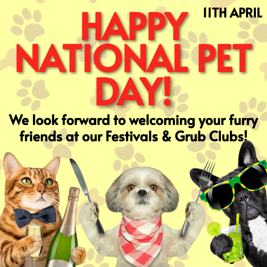 🐾🎉 Happy International Pet Day! 🐾🎉 Today, we're celebrating our four-legged friends who bring so much joy and love to our lives, including our events! 🐶🐱