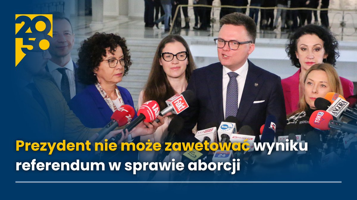 Wiążące referendum to najskuteczniejsza droga do zmiany prawa aborcyjnego! Analiza prawna zamówiona przez Kancelarię Sejmu jest jednoznaczna - ustawa wprowadzająca w życie wynik wiążącego referendum nie może być zawetowana przez prezydenta. 👇