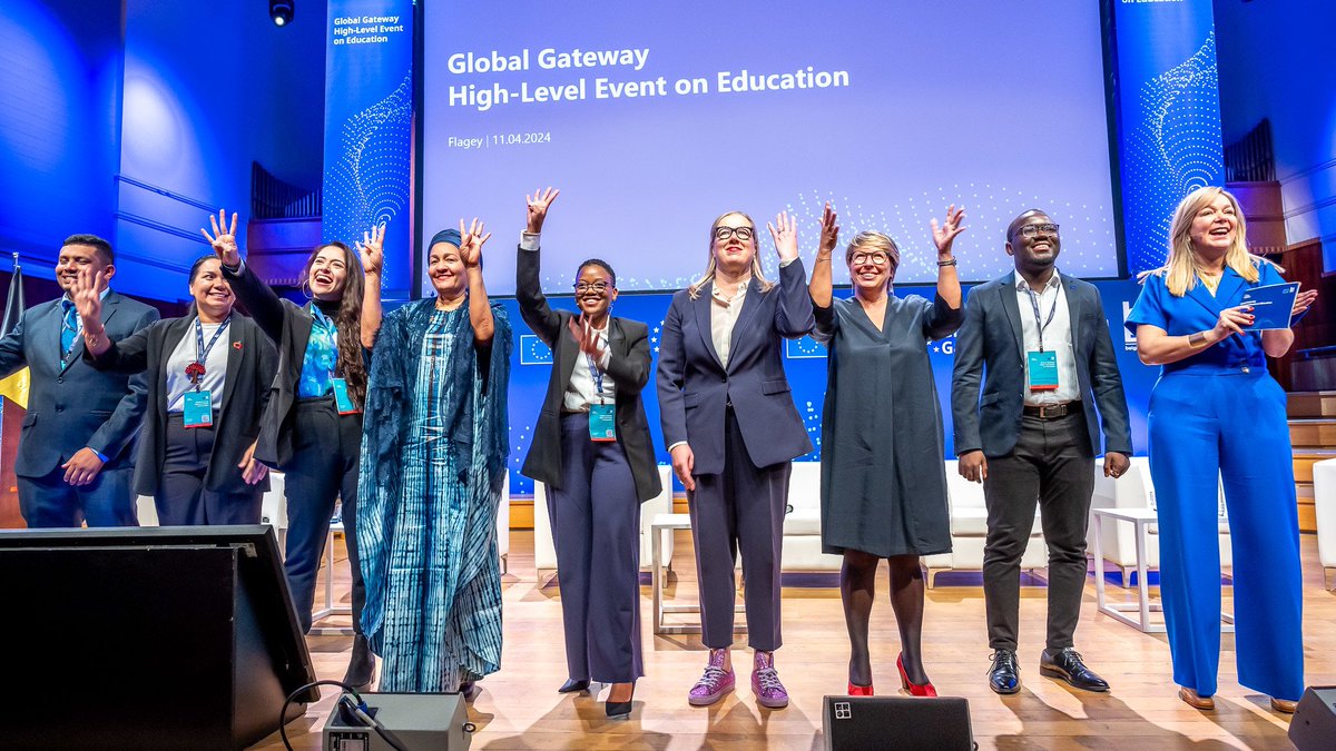 Proud to open #GlobalGateway Education event with my #SDG4 sisters. ✊ ❤️@AminaJMohammed for her amazing leadership! As we gear up towards 🇺🇳 #SummitOfTheFuture, you know you have 🇪🇺 support. ❤️@carogennez for co-hosting and for @EU2024BE prioritising human development