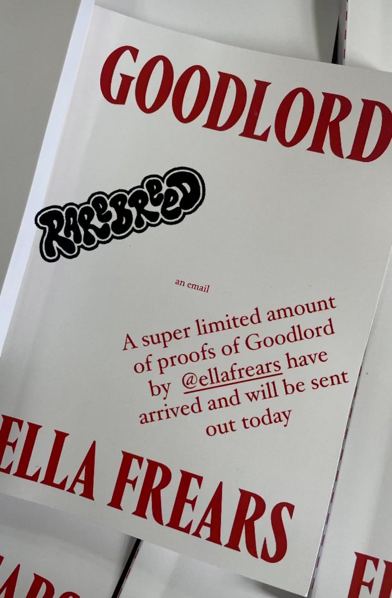 Proofs so limited edish I don’t even get one… but if you’re very lucky you might (via @RoughTradeBooks)