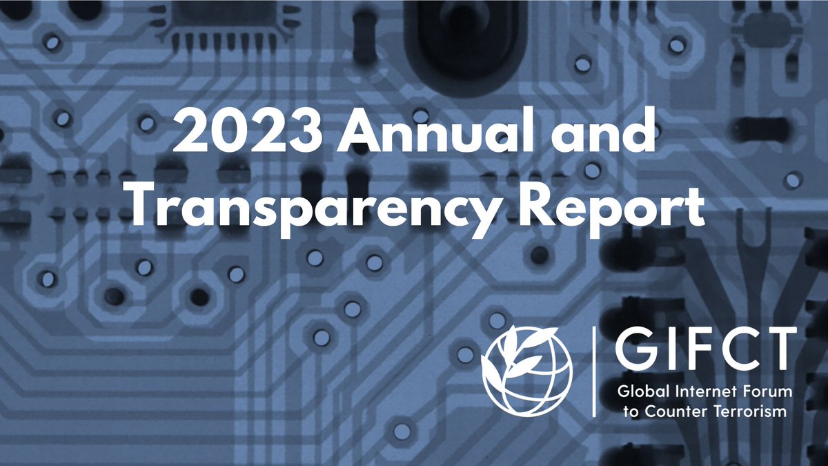 @GIFCT_official had a big 2023 as seen in our Transparency & Annual Report! Highlights include new members, responses to 175+ incidents, more hashes of terrorist & violent extremist content, and a huge range of resources developed by GIFCT and partners. gifct.org/2024/04/04/our…