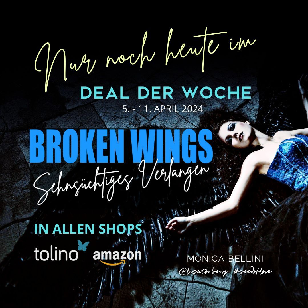 LETZTER TAG! Das eBook im DEAL DER WOCHE in allen Shops! amzn.to/2OuUc0Q 💙 📚 #deal #ebook #tolino #thalia thalia.de/shop/home/arti… #brokenwings #seedoflove #debk