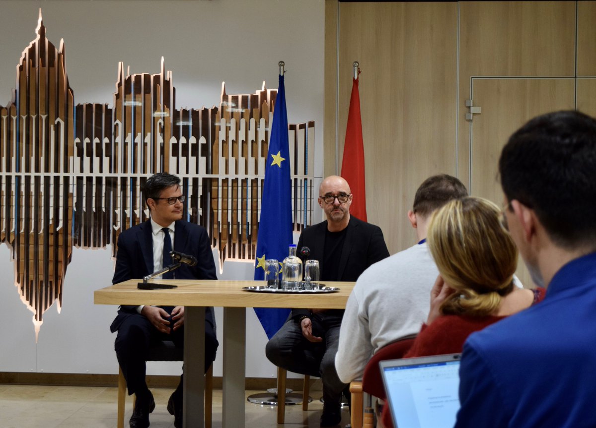 The Hungarian Presidency of the EU, the future of Europe & current political events. 🗣️Important questions were raised at today’s press briefing at our PermRep by International spokesman & Govt. Commissioner for #HU2024EU @zoltanspox.