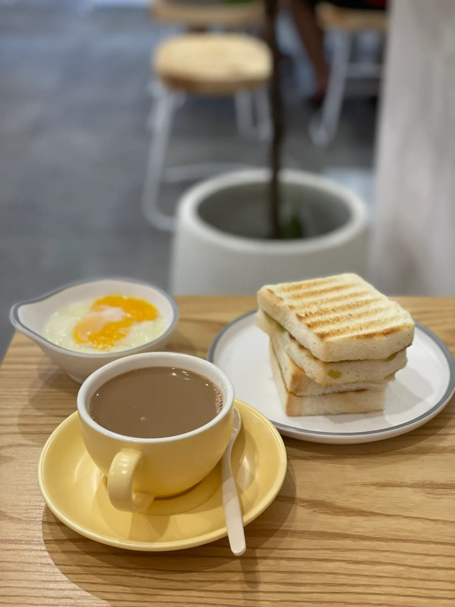 FunmiAdeji's tweet image. Coffee in hand, sandwich on plate, ready to conquer the day! 💪