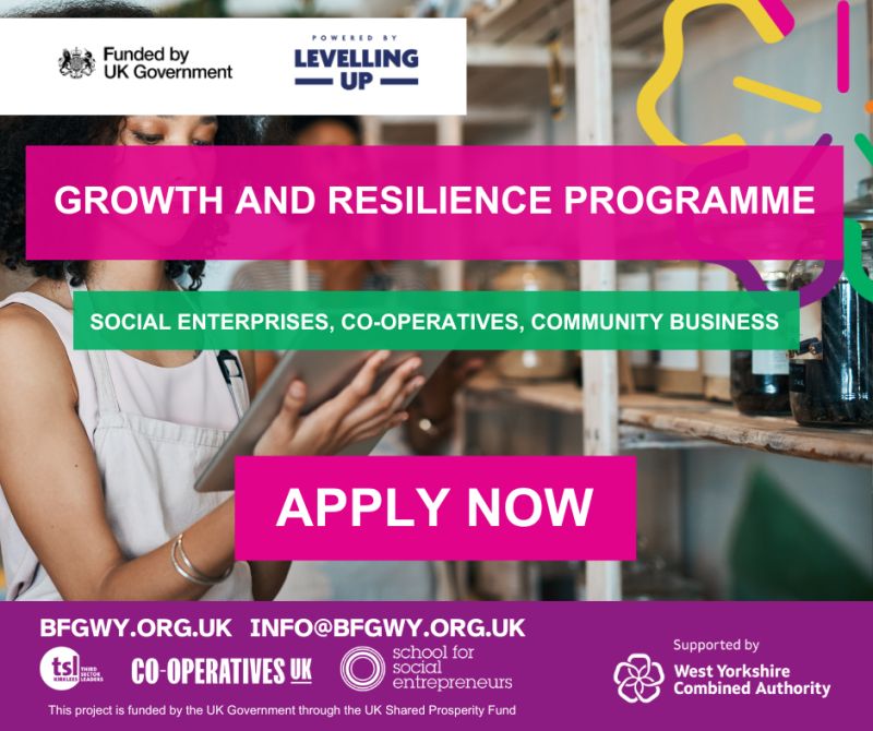 👉The Business for Good Growth & Resilience programme is a FREE learning programme to support you to grow your business, reach new markets and network with other socially minded or democratically owned businesses in West Yorkshire. Apply by 19th April 2024 bit.ly/49C3LlY