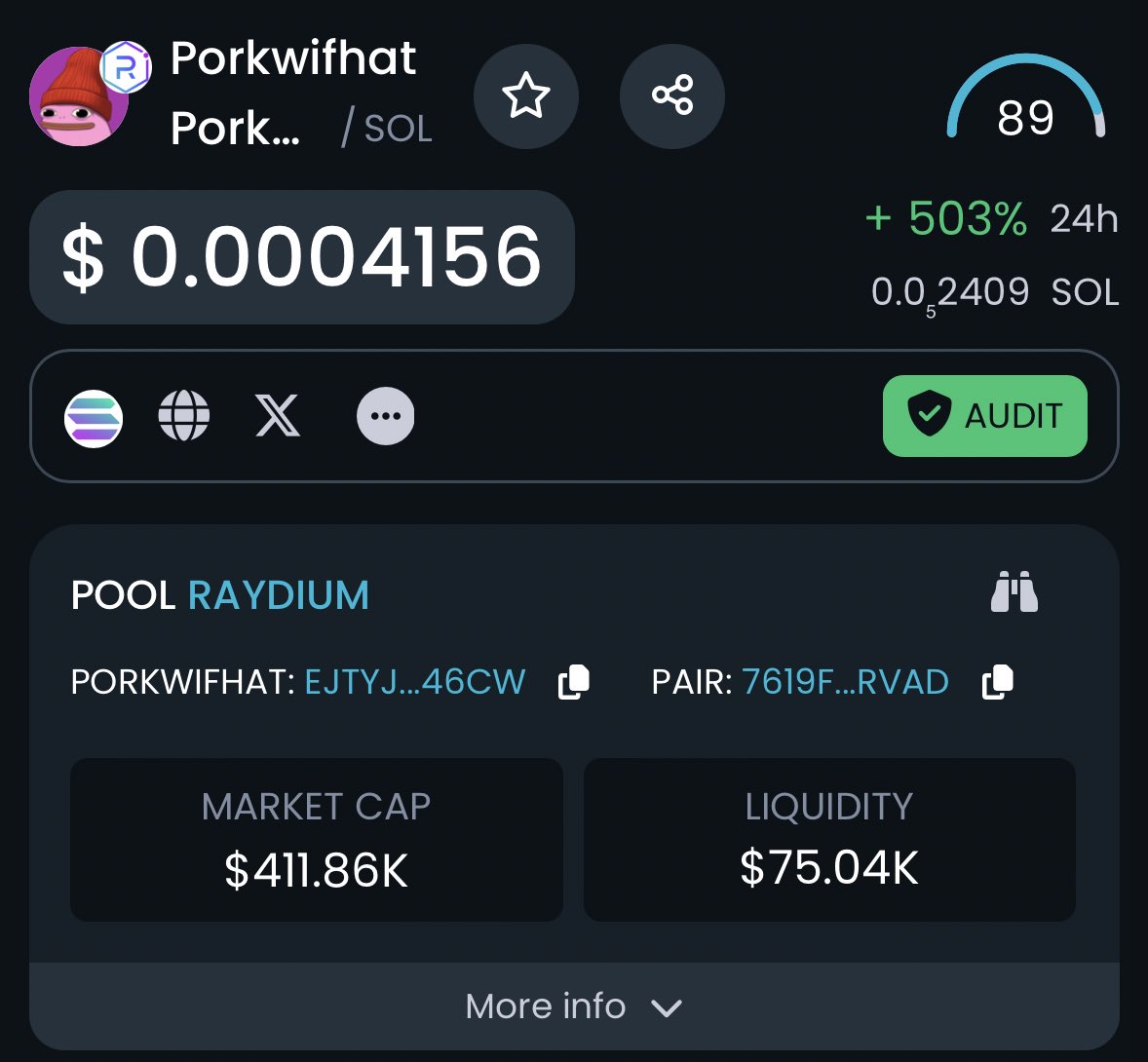 DEXTOOLS HAS BEEN UPDATED ✅

GAME ON $PORKWIFHAT 🔥🔥🚀🚀