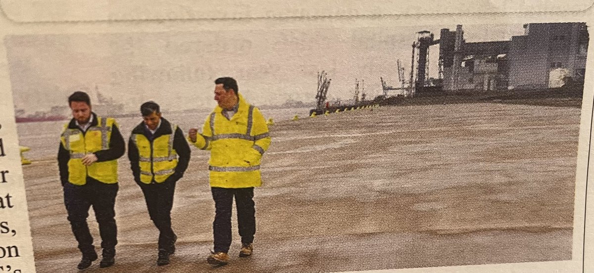 “So, Rishi, we borrowed £113m to build this quay, then sold it to those businessmen for £13.56. And if they ever make enough profit running it, they pay us money to repay the loan. Bet your hedge funds never did a deal that good”.