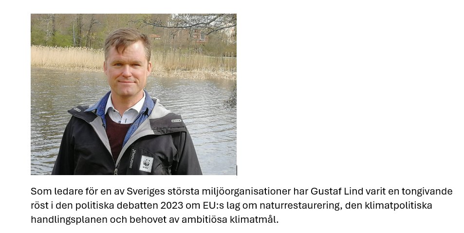 Grattis @LindGustaf, generalsekreterare på WWF, som är på plats 11 på Årets Hållbarhetsmäktigaste (utses av Aktuell Hållbarhet) @aktuellhallbarhet aktuellhallbarhet.se/strategi/hallb…