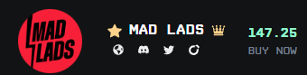 Everyone should have at least 1 @MadLads You will get every single airdrop that is coming on $SOL And big news coming soon from the team LADS ARE NEXT is the alpha