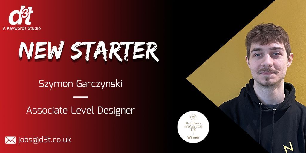 👋 Welcome to the team, Szymon Garczynski our new Associate Level Designer!⠀⠀ We're delighted to have Szymon with us, and to mark him starting he has shared a little bit of info about himself! Take a look 👉 buff.ly/4aHKMaw ⠀⠀ #GoTeam #KeywordsStudios #GameDevJobs