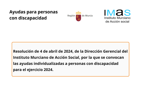 MurciaSocial1's tweet photo. 📢Ayudas individualizadas a personas con discapacidad para el año 2024 @regiondemurcia @PolitSocialMur #discapcidad #ayudas
🔗Más información https://t.co/8eoBoHOJGf https://t.co/qyfFiKu3VN