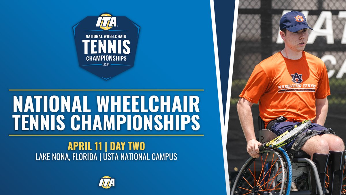 Day Two Starts Soon ✌️ ℹ️ ITA National Wheelchair Championships 📍 USTA National Campus 🏟️ Courts 9-12 & 15-18 📊 tinyurl.com/59u6c5uh (Draws) 📺 tinyurl.com/4hu99vhd (Live Stream) 📸 tinyurl.com/52t25ep4 (Photos) #WeAreCollegeTennis | #WheelchairNats