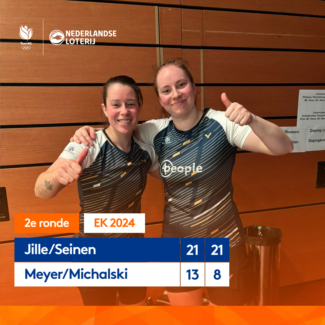 Cheryl en Debora beginnen met een sterke overwinning aan de EK en stomen door naar de kwartfinale! 🧡🦁 #badminton #topbadminton #teamNL #wijzijnbadminton #EK2024