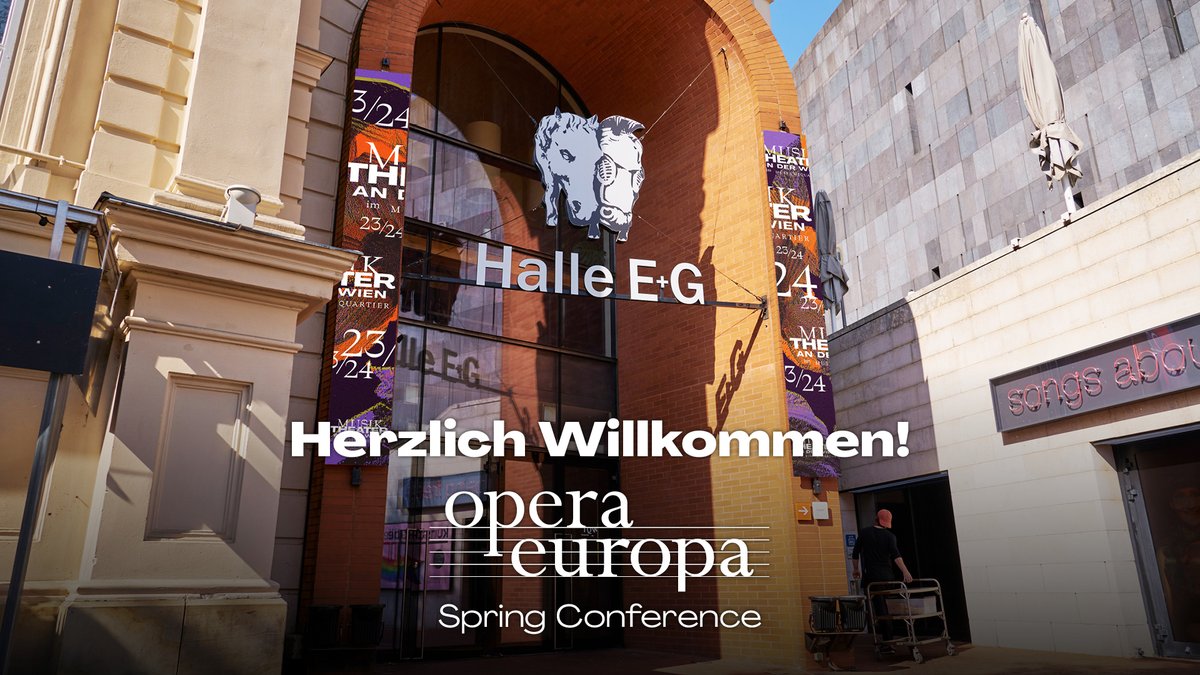 Bis 14.04. treffen sich Vertreter*innen internationaler Opernhäuser zur großen Frühjahrskonferenz von #OperaEuropa in #Wien. Wir freuen uns sehr, gemeinsam mit @WrStaatsoper und @Volksoper_Wien die über 440 Teilnehmer*innen als Gastgeber begrüßen zu dürfen – Herzlich Willkommen!
