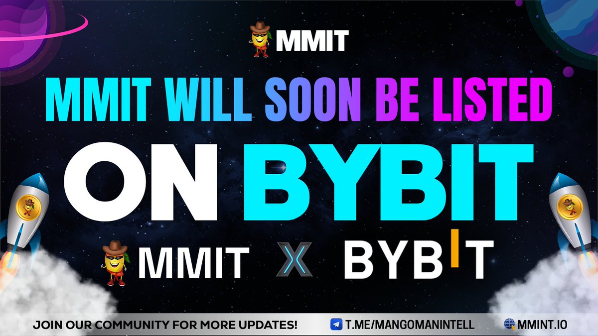 MMITTOKEN's tweet photo. 🎉 Exciting news! MMIT is gearing up to shine on
@Bybit_Official
platform! Get ready to ride the wave of opportunity! https://t.co/xMlJ8FMjGS #mmit #mangomaniteligent #mmitrewards #cryptostake #mmitstakerewards #cryptobullrun #cryptocurrency #Bullrun2024 #BybitListing #Bybit https://t.co/kbodc4yoWL