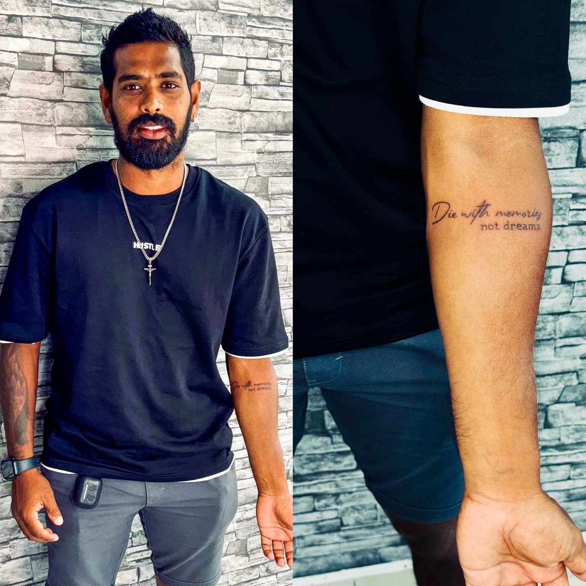 thisis_singhe's tweet photo. My body is my journal, and my tattoos are my story…📓✒️
#diewithmemoriesnotdreams #fifthink #tattooed  #InspirationalJourney #liveyourbestlife https://t.co/v6HzTOgine