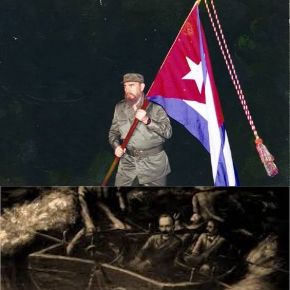 Martianos y Fidelistas presentes. 1895 | Desembarcaron por Playitas de Cajobabo Gómez y Martí y años después ahí estuvo nuestro Comandante en Jefe. #CubaViveEnSuHistoria #DeZurdaTeam