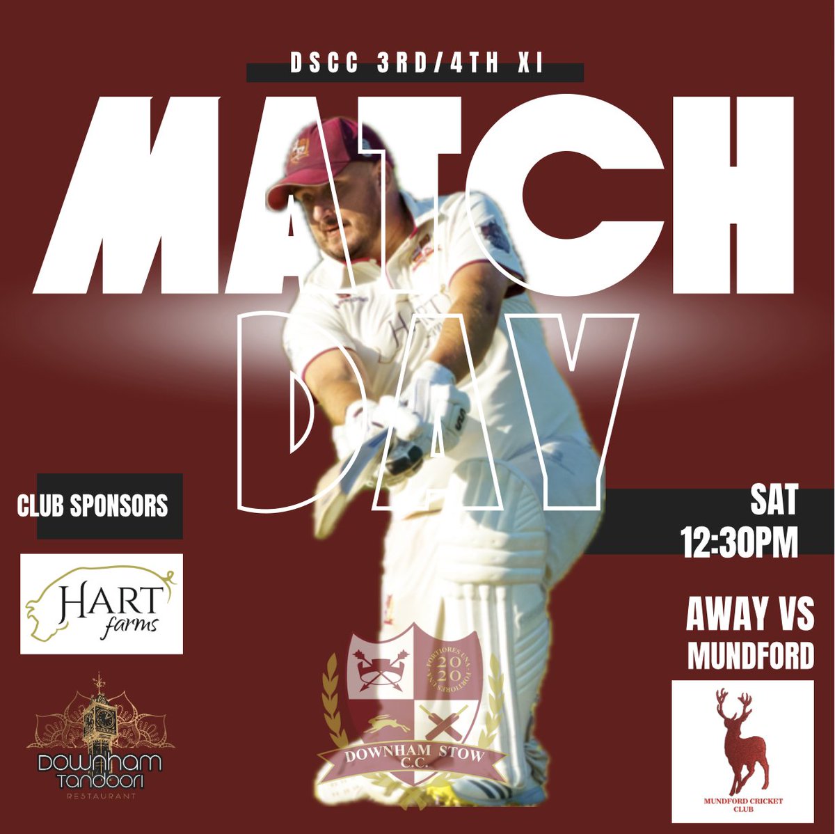 DownhamStowCC's tweet photo. Cricket is BACK this weekend

Saturday:
The 1st team will be hosting @SwardestonCC at Stow Hall. Match starts at 12pm
A mixed 3rd/4th XI will be heading to @ClubMundford  for a 12.30 start.

Sunday:
Sunday XI will be hosting Mundford at Stow Hall for a 1pm start! https://t.co/emhvVxJEvi