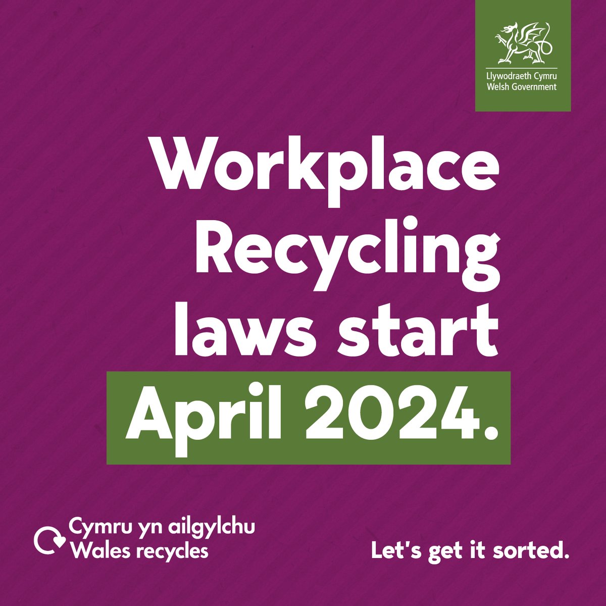 Find out about changes to the law on workplace recycling and how to comply: ow.ly/5SRU50Rbpx7 Take a look at the @WRAP_Cymru guides and resources ow.ly/eVrM50Rbpx6 @_visitbridgend @TourismSwansea @DenbighshireCC @visit_newport @PowysCC @TVAWales