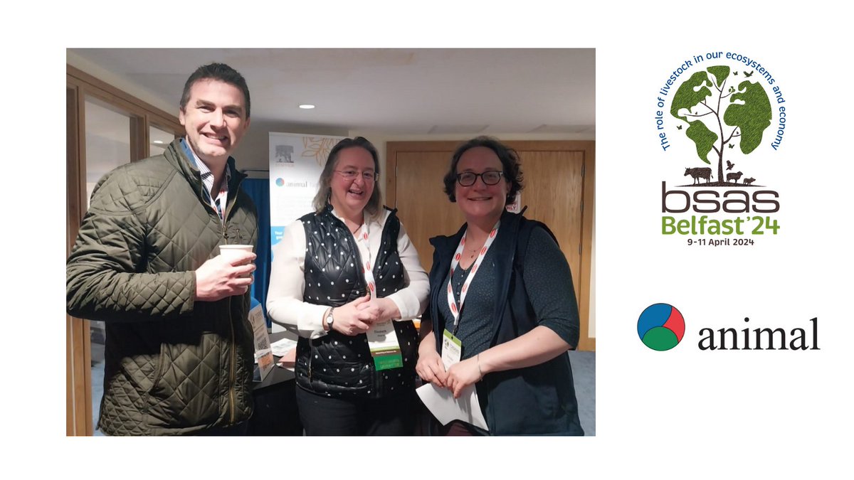 BSAS (@bsas_org) on Twitter photo All smiles from the <a href="/AFBI_NI/">AFBI</a> <a href="/AFBI_Hills/">AFBI Hillsborough</a> team as they take a moment at the 'animal family of journals' stand at #bsas2024 to reflect on how fantastic this year's conference has been so far!
<a href="/journal_animal/">Animal Journal</a> <a href="/ElizabethMagow1/">Elizabeth Magowan</a> All smiles from the <a href="/AFBI_NI/">AFBI</a> <a href="/AFBI_Hills/">AFBI Hillsborough</a> team as they take a moment at the 'animal family of journals' stand at #bsas2024 to reflect on how fantastic this year's conference has been so far!
<a href="/journal_animal/">Animal Journal</a> <a href="/ElizabethMagow1/">Elizabeth Magowan</a>