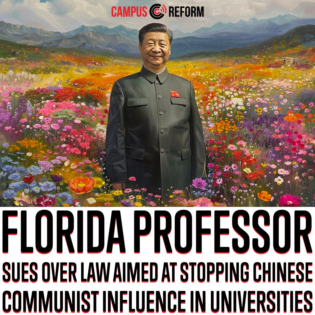 🚨Florida Professor sues over law aimed at stopping Chinese Communist influence in universities Read the full story here: hubs.ly/Q02stQkg0