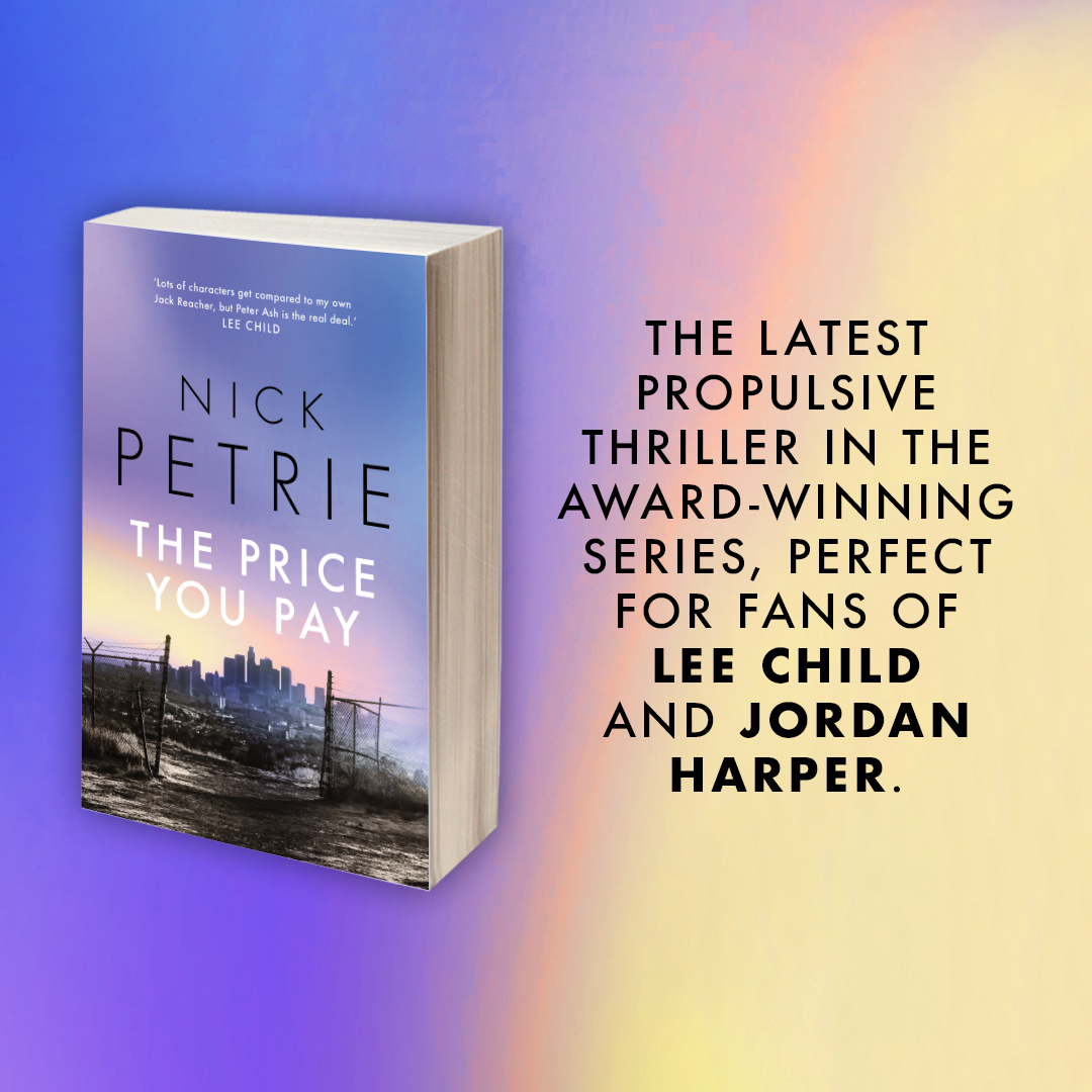 Today we publish #ThePriceYouPay by @_NickPetrie_ 📚 

When an old friend shows up at 4am, it's the start of a dangerous whirlwind that leads Peter Ash into the criminal underworld…

amzn.to/3Vw2IRd