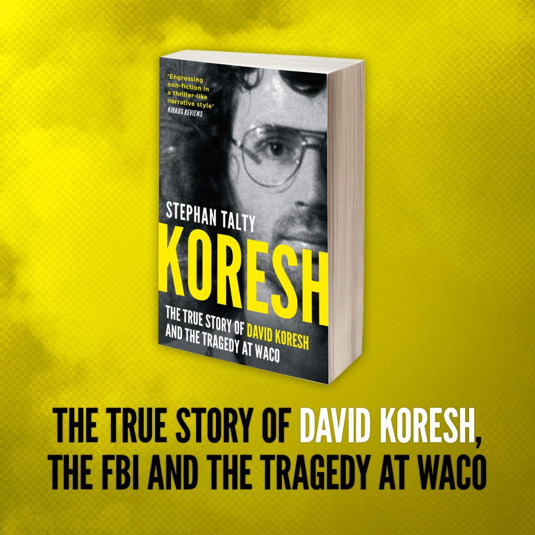 Today is paperback publication day for #Koresh by Stephen Talty 📚 30 years since the Waco siege, this definitive biography draws on new sources, FBI tapes and interviews to explore how one man became a cult leader... amzn.to/3IGr8Qx