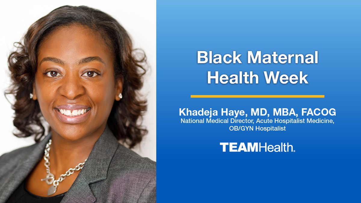 This week, we recognize Black Maternal Health Week, a time to raise awareness around racial and gender gaps in healthcare, specifically for Black mothers. Dr. Khadeja Haye discusses opportunities for healthcare providers to mitigate these disparities: bit.ly/4cV24Tx
